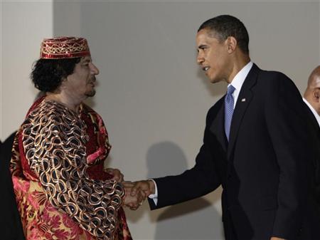 This is Gaddafi At the African Union summit of 2009